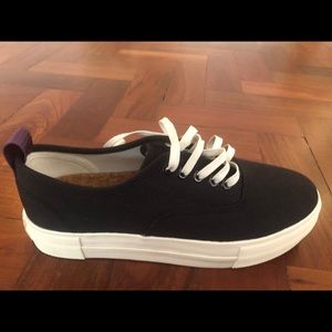 Mother Black Canvas Sneakers